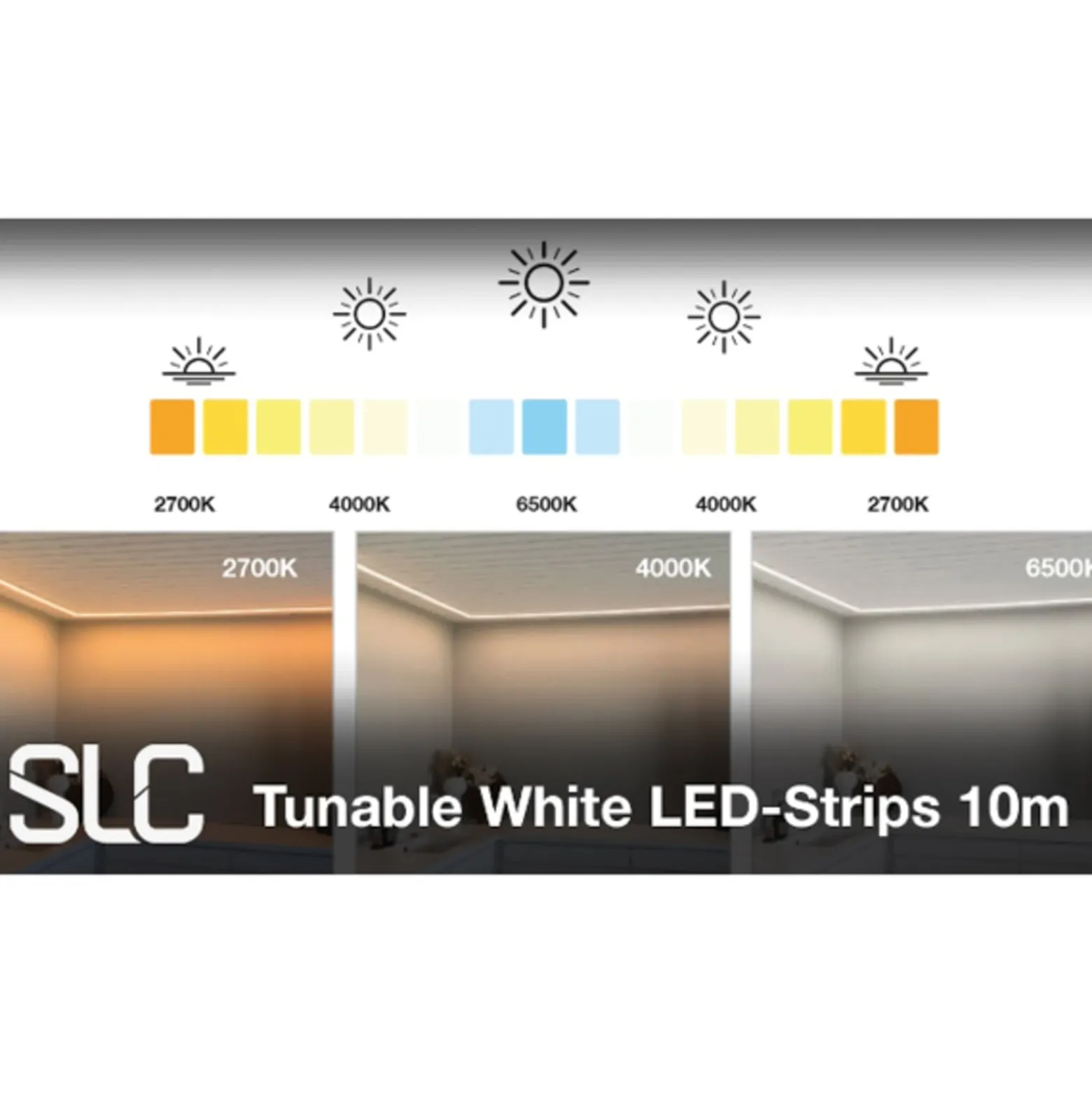 SLC LED-Strip Tunable White 827-865 10m 125W IP67