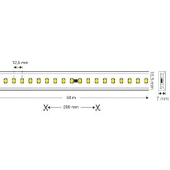 SLC LED-Strip 230V Komplett-Set IP65 5m, 3.000K