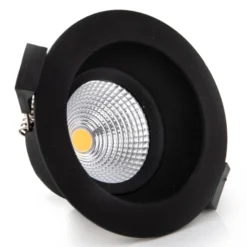 SLC One Soft LED-Einbauspot schwarz 3.000K