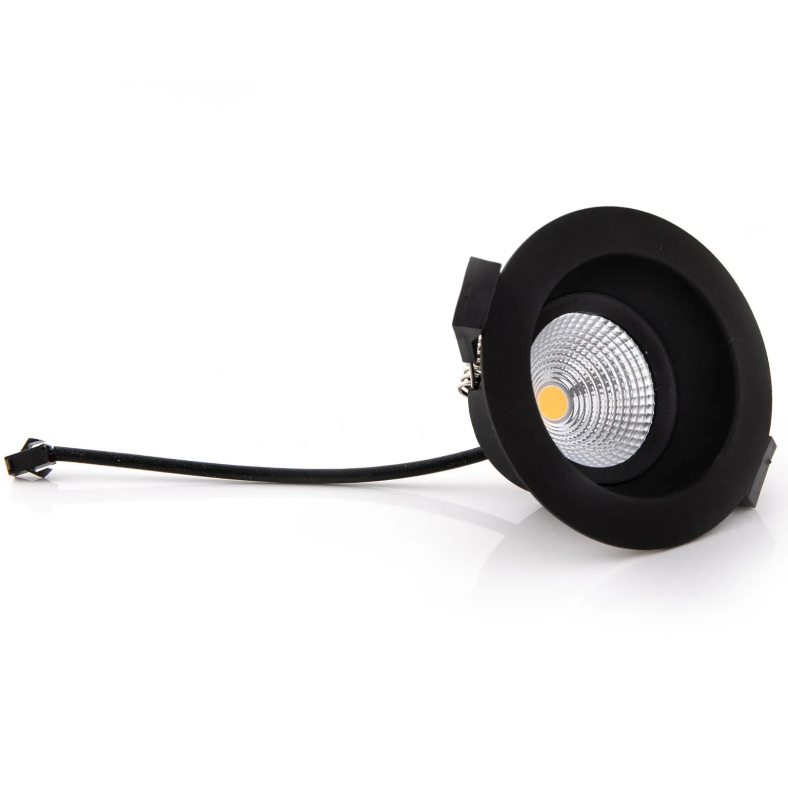 SLC One Soft LED-Einbauspot schwarz 3.000K