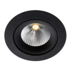 SLC One 360° SunLike LED-Einbauleuchte schwarz 927