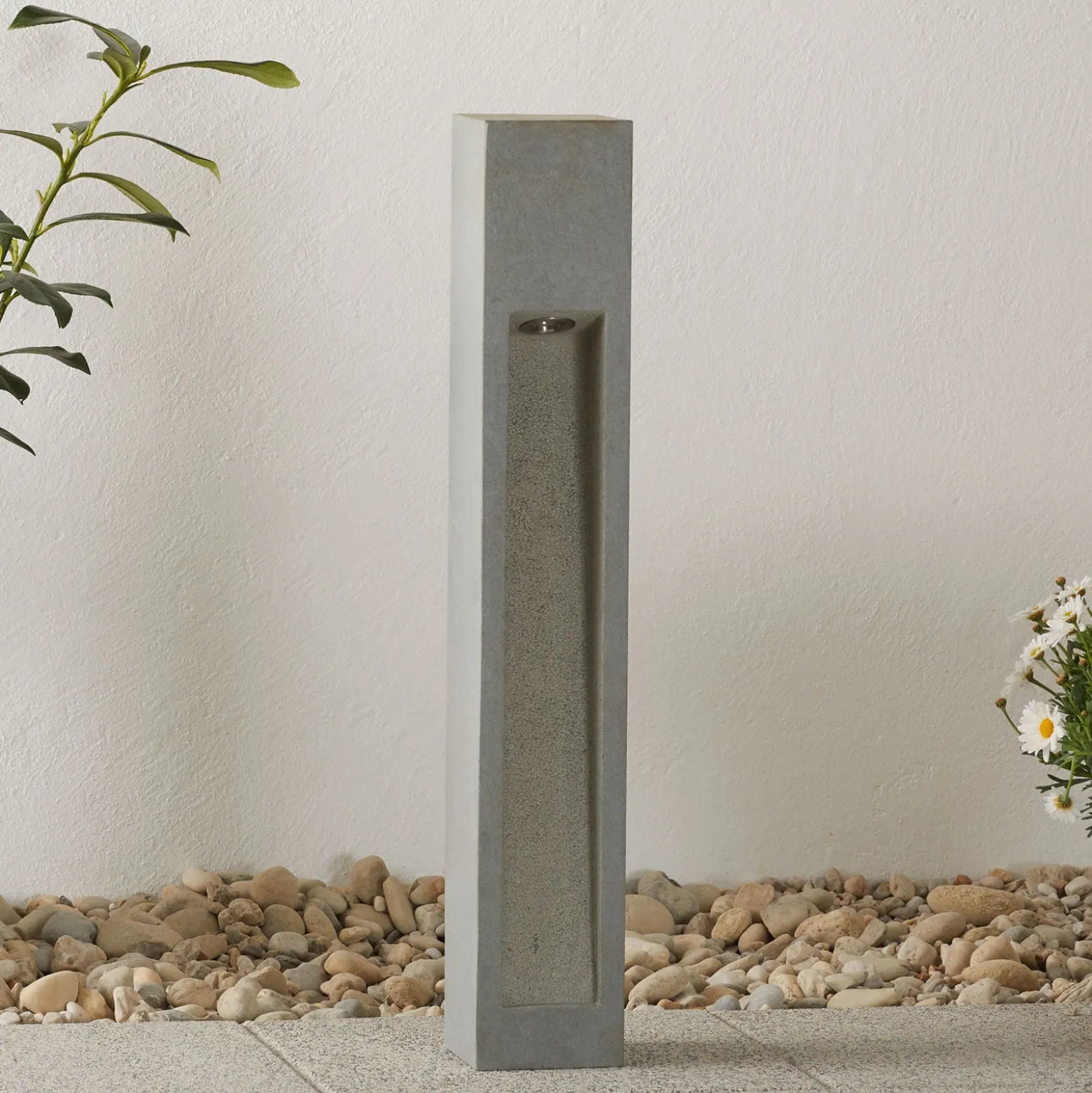 SLV Arrock Stone LED-Wegeleuchte aus Naturstein