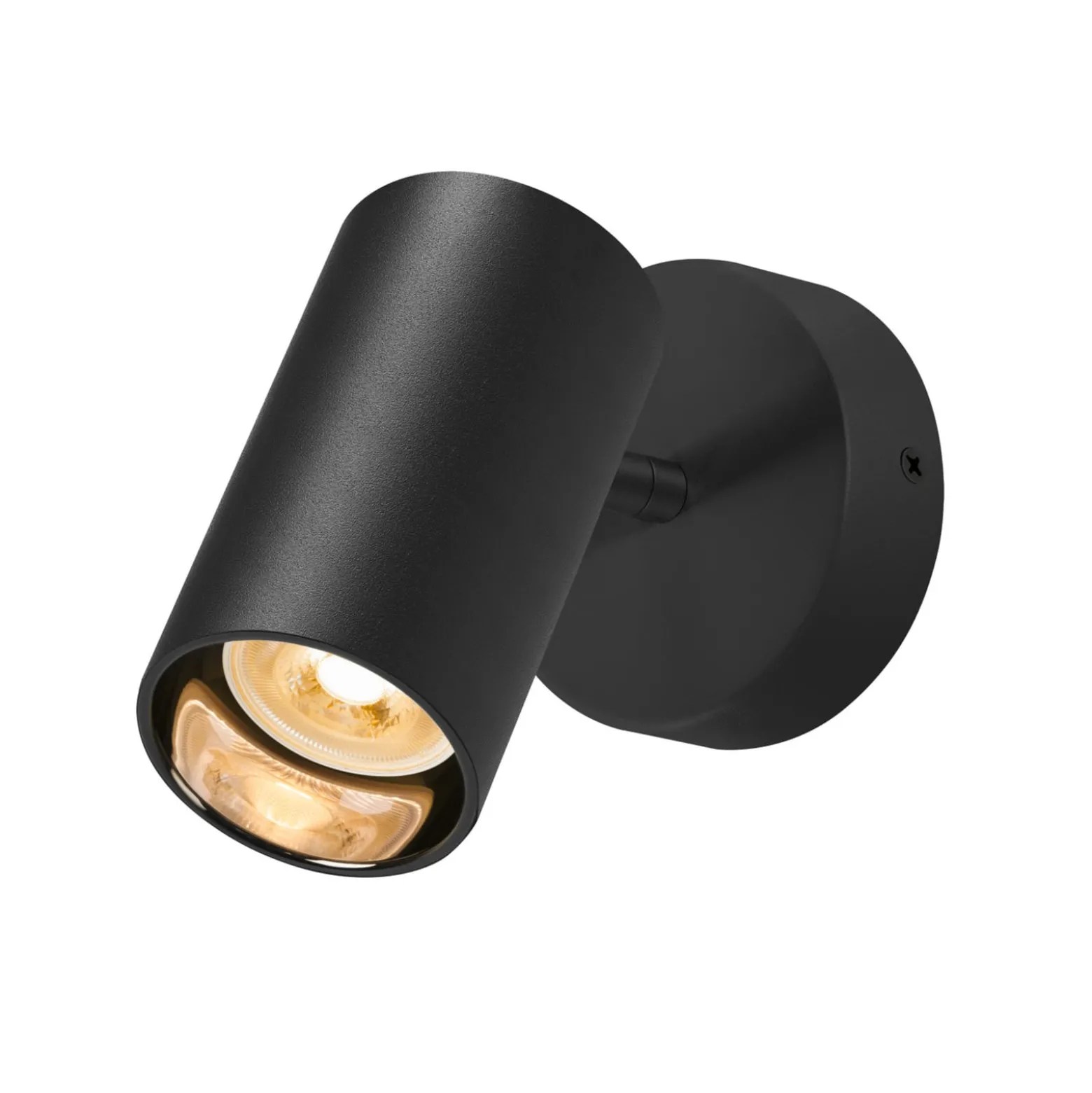 SLV Asto Tube Deckenspot GU10 einflammig schwarz
