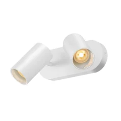 SLV Asto Tube Deckenspot GU10 zweiflammig weiß