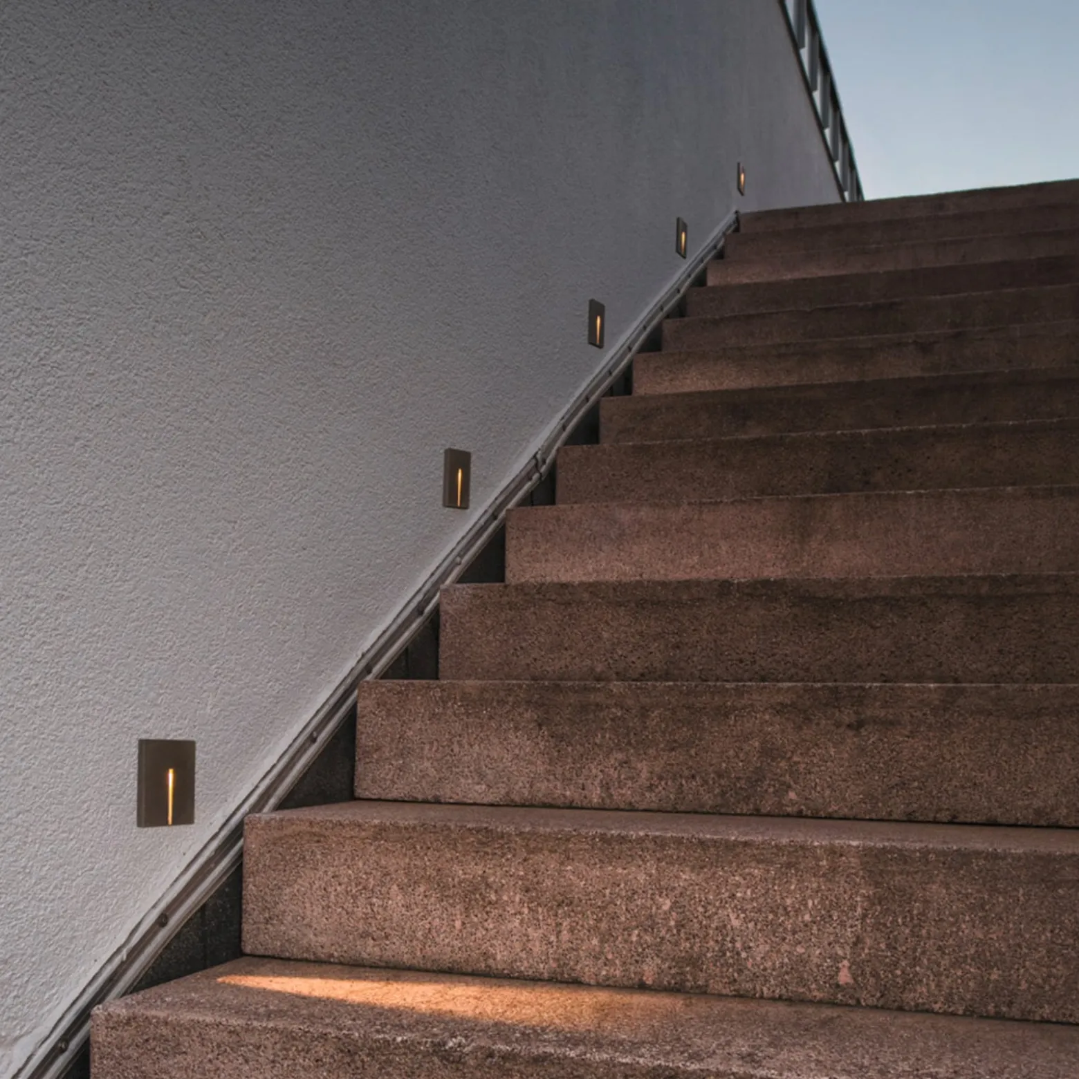 SLV Concreto LED-Wandeinbauleuchte IP65, schmal