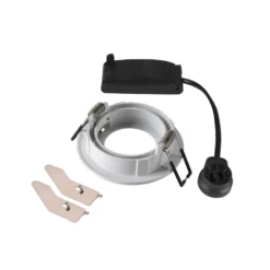 SLV Deckeneinbaulampe New Tria, weiß, Aluminium, Ø 8,2 cm