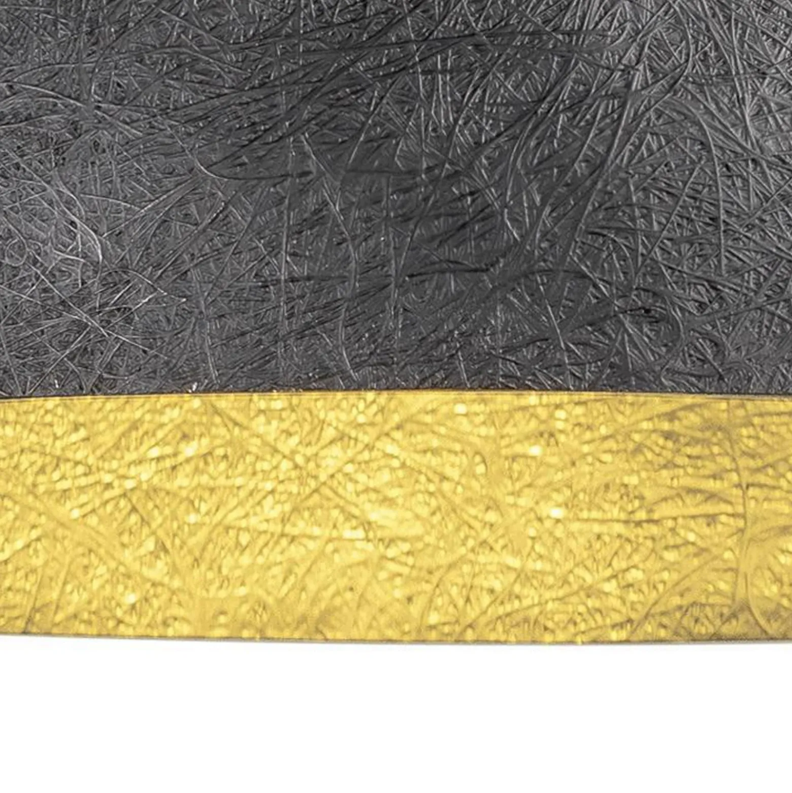 SLV Hängelampe Forchini, 50 cm schwarz/goldfarben Kunststoff