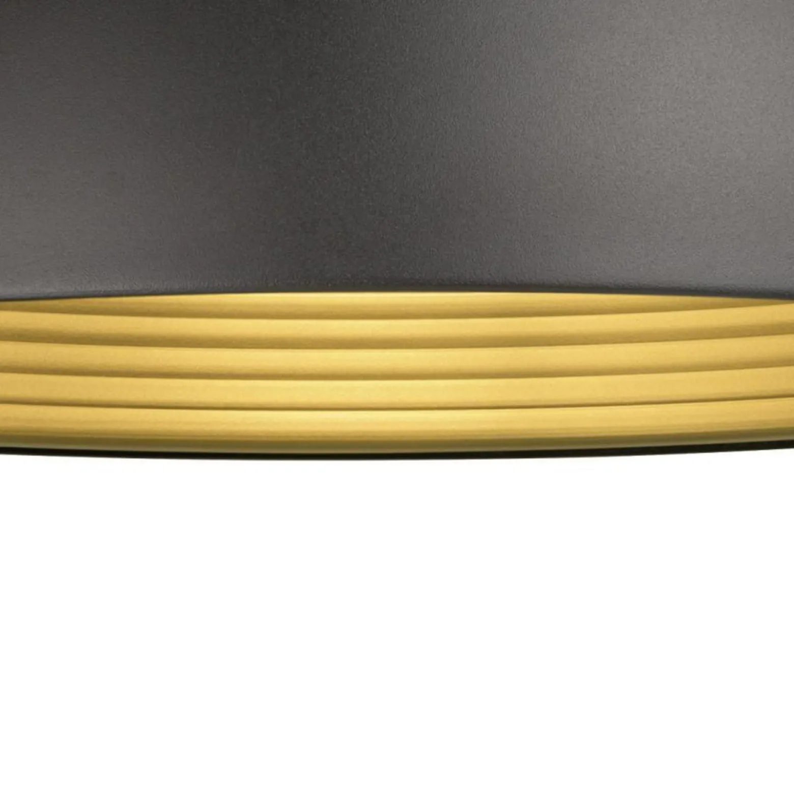 SLV Hängelampe Forchini M, 50 cm, schwarz/goldfarben, Metall