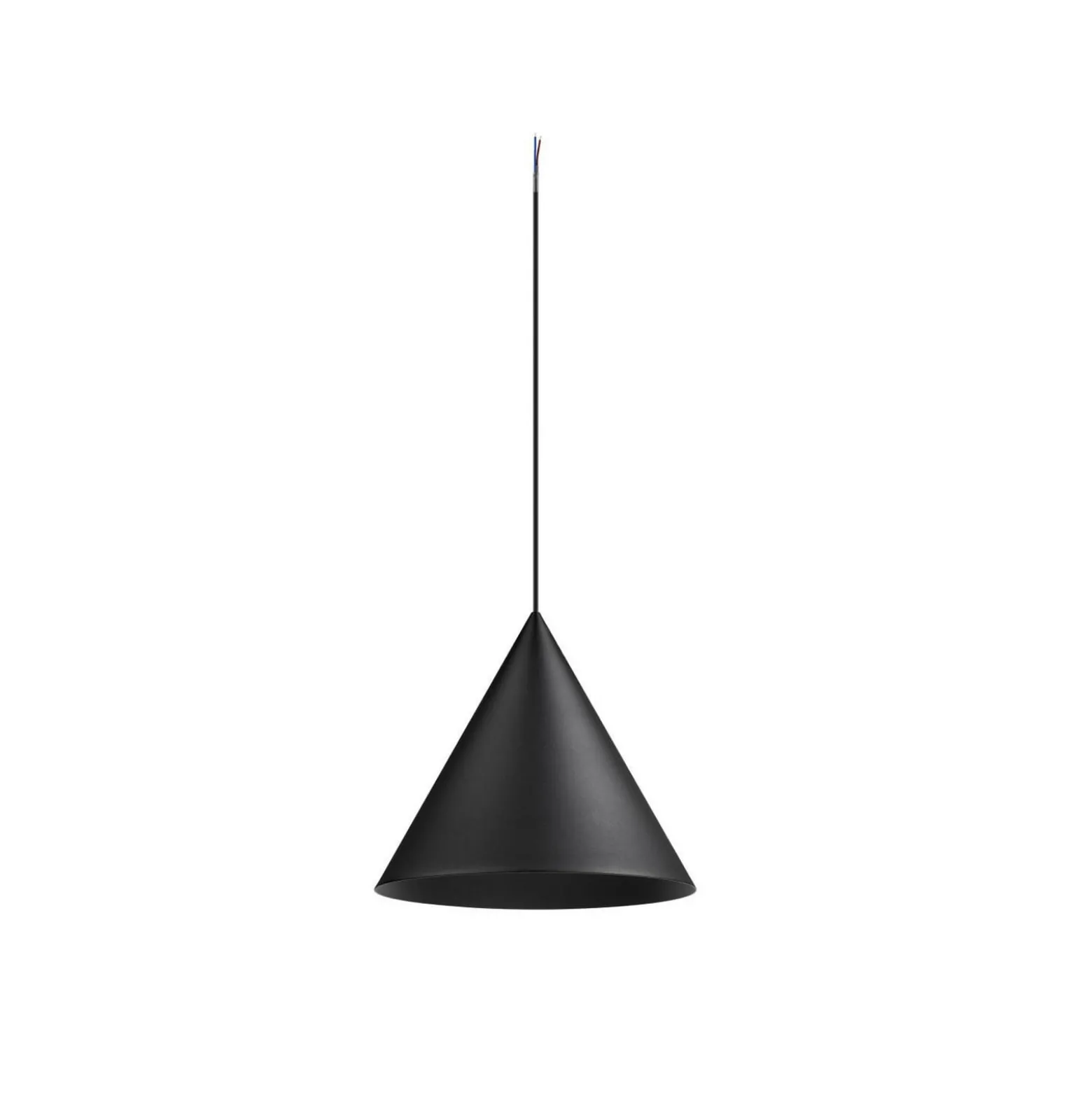 SLV Hängelampe Magico, Ø 38 cm, schwarz matt, Metall