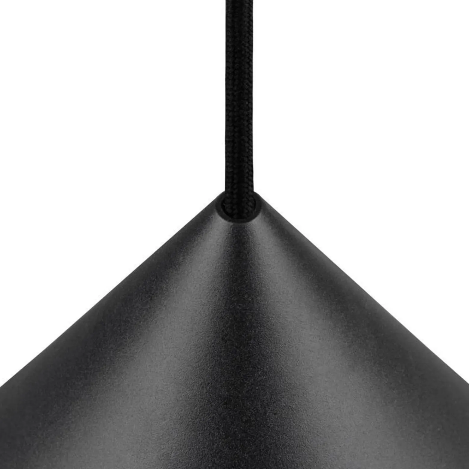 SLV Hängelampe Magico, Ø 38 cm, schwarz matt, Metall