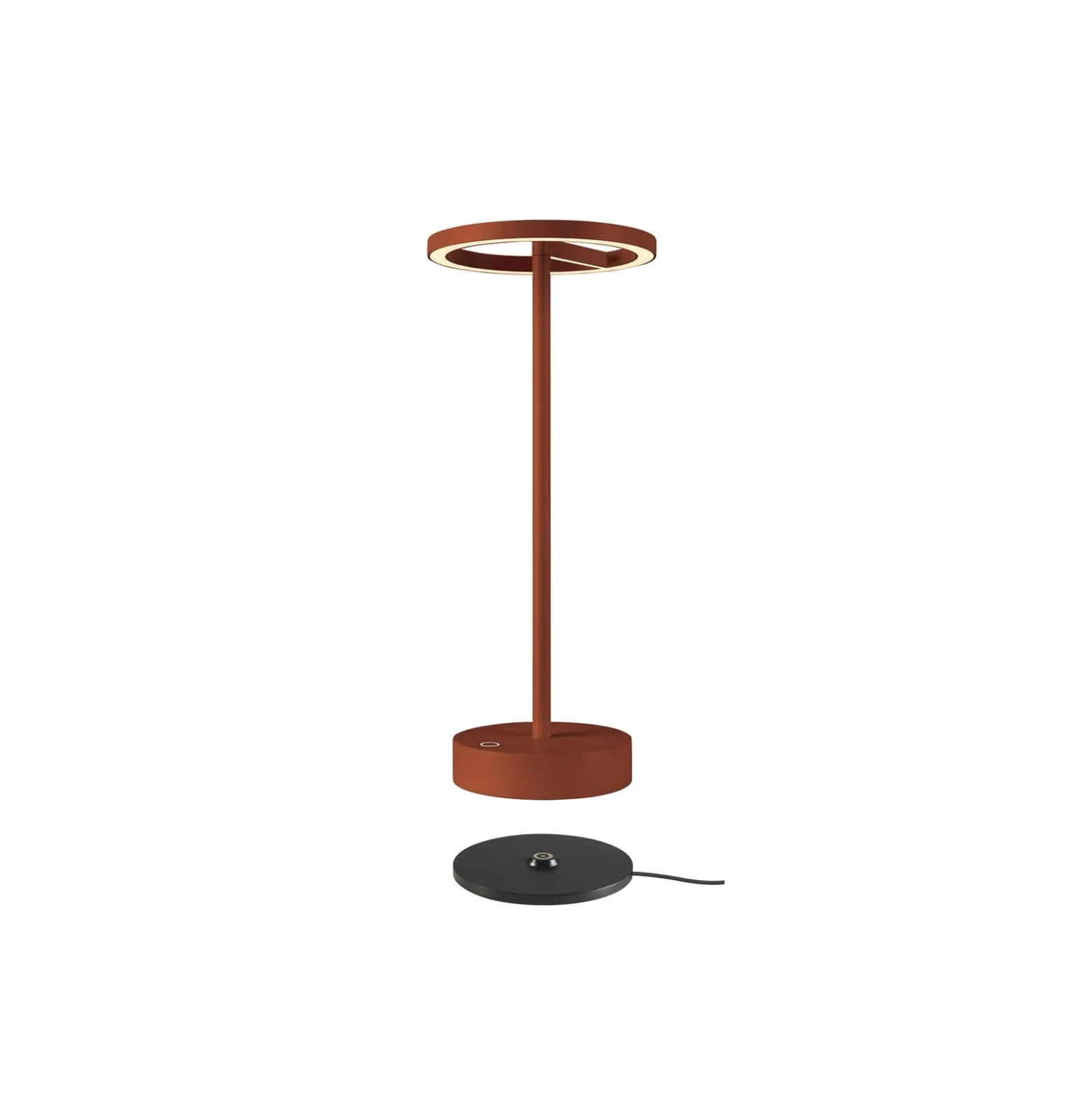 SLV LED-Akkulampe Vinolina One, rost, 2.700 K, Höhe 33 cm