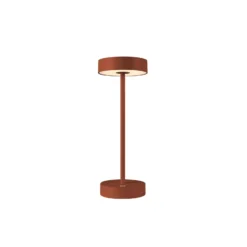 SLV LED-Akkulampe Vinolina, rost, CCT, Alu, Höhe 32,3 cm