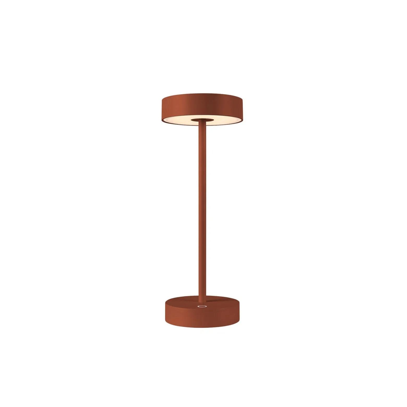 SLV LED-Akkulampe Vinolina, rost, CCT, Alu, Höhe 32,3 cm