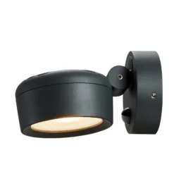 SLV LED-Außenwandlampe Eskina Spot Sensor anthrazit CCT IP54