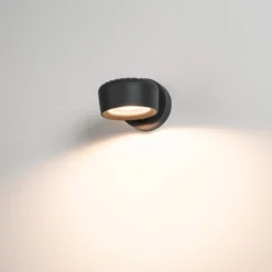 SLV LED-Außenwandlampe Eskina Spot Sensor anthrazit CCT IP54