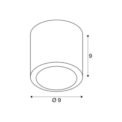 SLV LED-Deckenleuchte Oculus, kupferfarben, 9 cm dim to warm