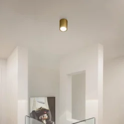 SLV LED-Deckenleuchte Oculus, messingfarben 9 cm dim to warm