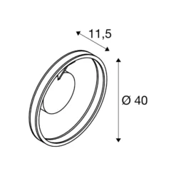 SLV LED-Deckenleuchte One, Ø 40 cm, messingfarben Metall CCT