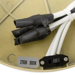 SLV LED-Deckenleuchte One, Ø 40 cm, messingfarben Metall CCT