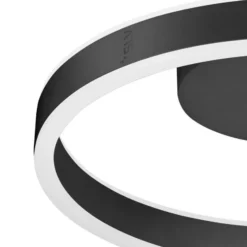 SLV LED-Deckenleuchte One, Ø 40 cm, schwarz, Metall, CCT