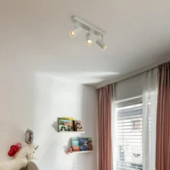 SLV LED-Deckenstrahler Noblo, 3.000 K, weiß, Länge 40 cm