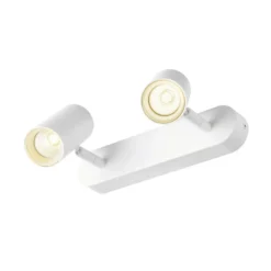 SLV LED-Deckenstrahler Noblo, Länge 24 cm, Metall, 2-flg.