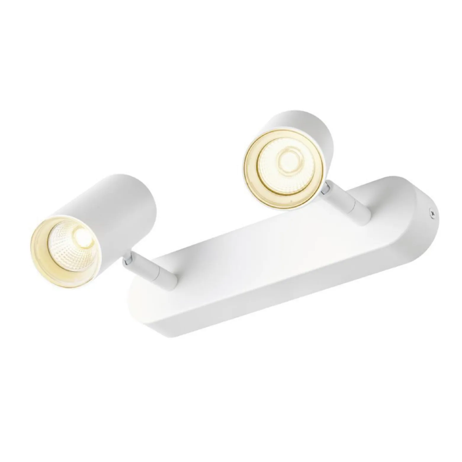 SLV LED-Deckenstrahler Noblo, weiß, 2.700 K, Länge 24 cm