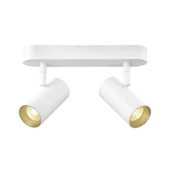 SLV LED-Deckenstrahler Noblo, weiß, 2.700 K, Länge 24 cm