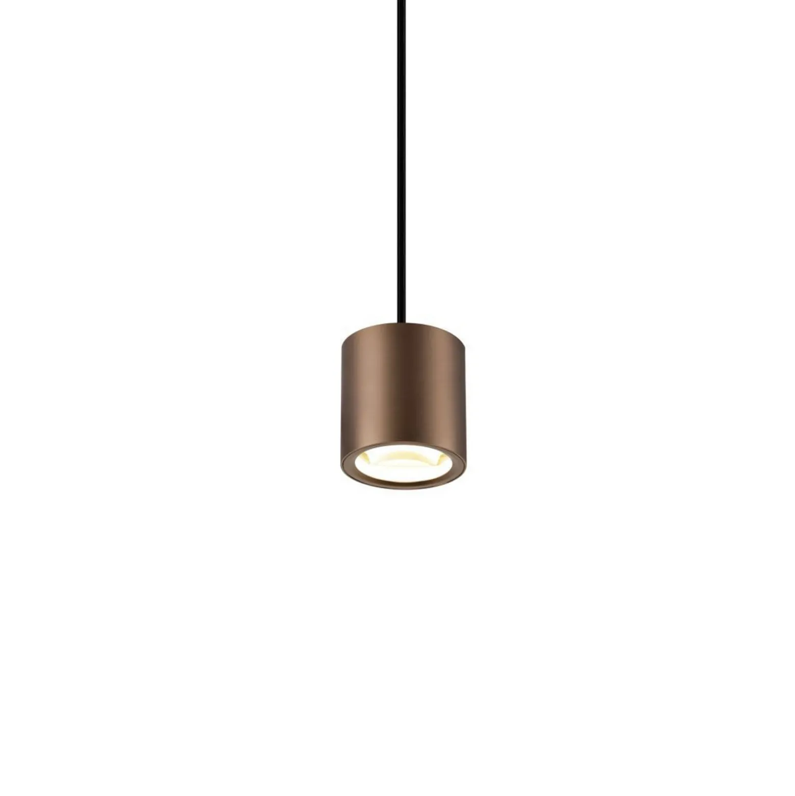 SLV LED-Hängelampe Oculus, kupferfarben, Ø 9 cm, dim to warm