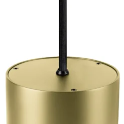 SLV LED-Hängelampe Oculus, messingfarben Ø 9 cm, dim to warm