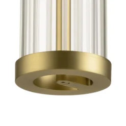 SLV LED-Pendellampe Quimera, messingfarben, Ø 8 cm, CCT