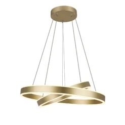 SLV One Double LED-Hängeleuchte, messing, Ø 60 cm