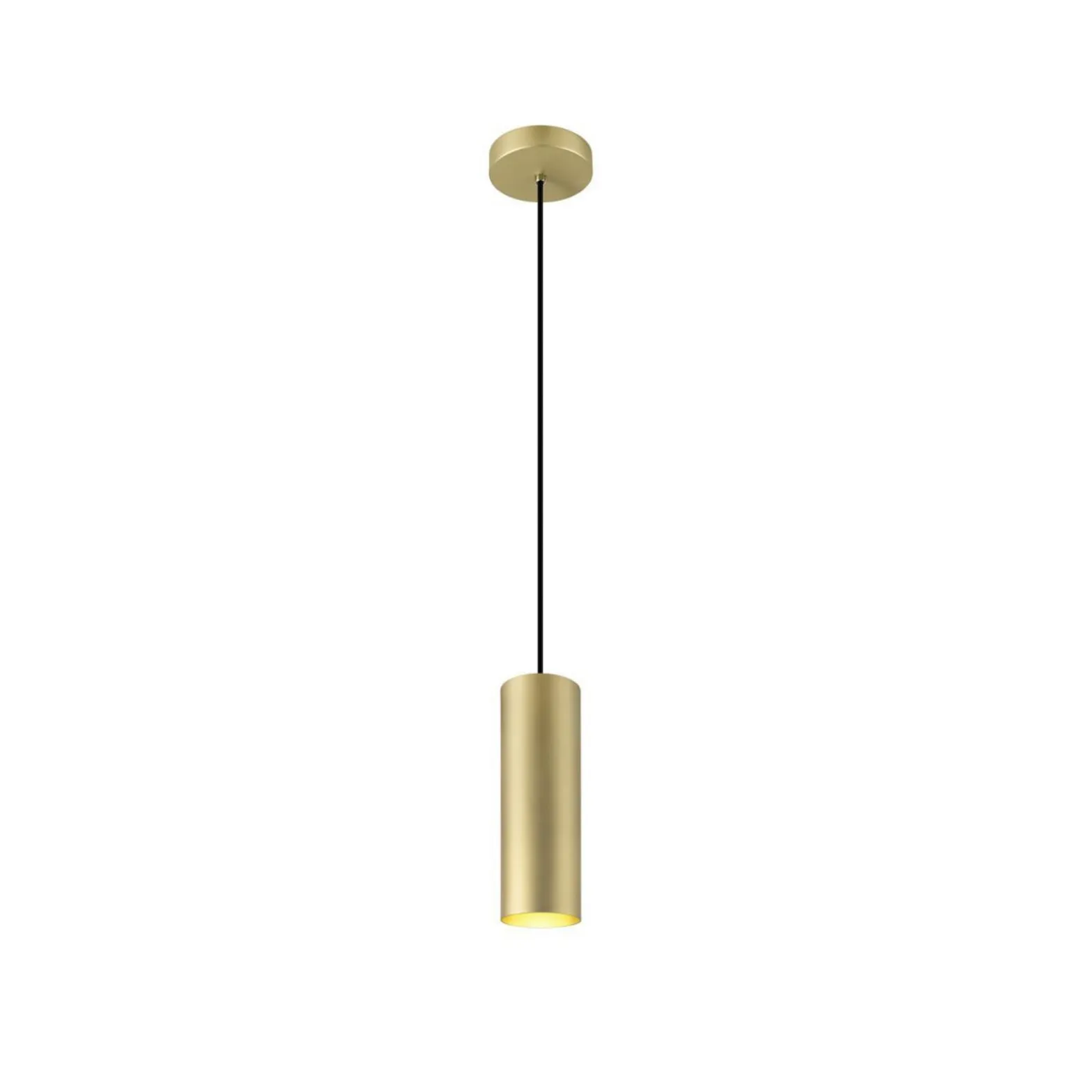 SLV Pendellampe Enola, goldfarben matt, Ø 10 cm, Metall