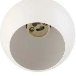 SLV Pendellampe Light Eye 90, weiß, Ø 9 cm, Metall