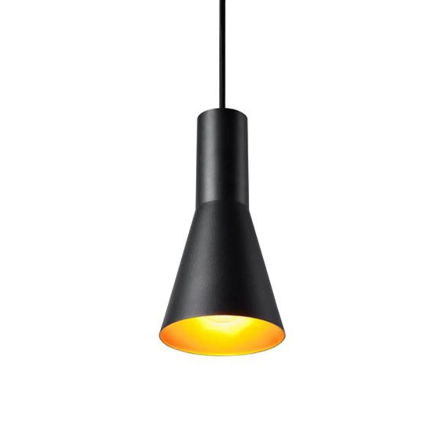 SLV Phelia Hängeleuchte schwarz/gold, Ø 13 cm