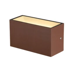SLV Sitra LED-Außenwandleuchte up/down 20cm rost