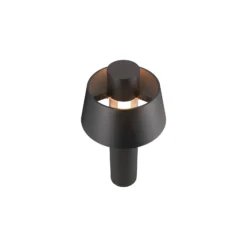 SLV Sockellampe Photoni 45, schwarz, Aluminium, Höhe 45 cm