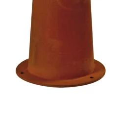 SLV Sockellampe Rusty 40, rostfarben, Stahl, Höhe 40 cm