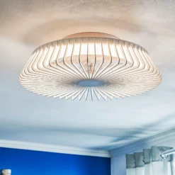 Smart LED-Deckenventilator Himalaya, weiß, DC, leise, Tuya