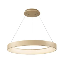 Smart LED-Hängelampe Niseko II, Ø 50 cm, goldfarben, CCT