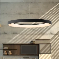 Smart LED-Hängelampe Niseko II, 65 cm, schwarz, CCT, dimmbar