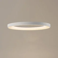 Smart LED-Hängelampe Niseko II, Ø 50 cm, weiß, CCT, dimmbar