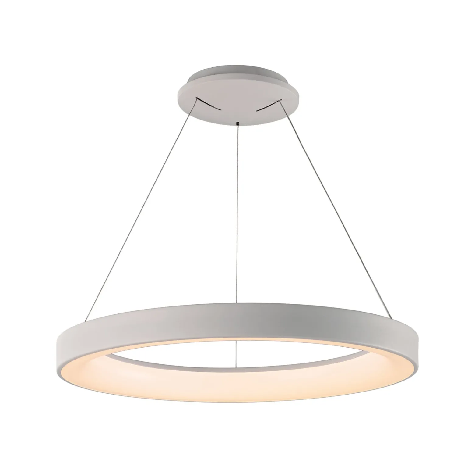 Smart LED-Hängelampe Niseko II, Ø 50 cm, weiß, CCT, dimmbar
