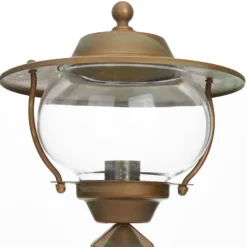 Sockelleuchte Adessora, Messing, Glas, Höhe 48 cm