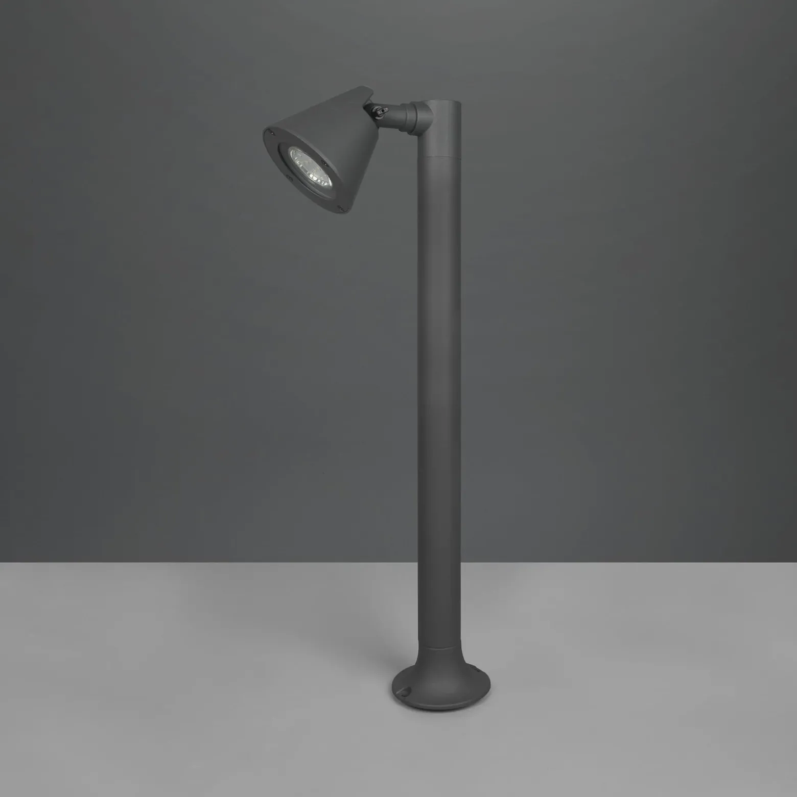 Sockelleuchte Kaveri aus Aluminium, anthrazit