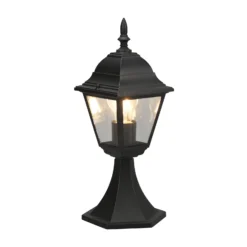 Sockelleuchte Livenza, schwarz, Höhe 39 cm, Aluminium, IP44