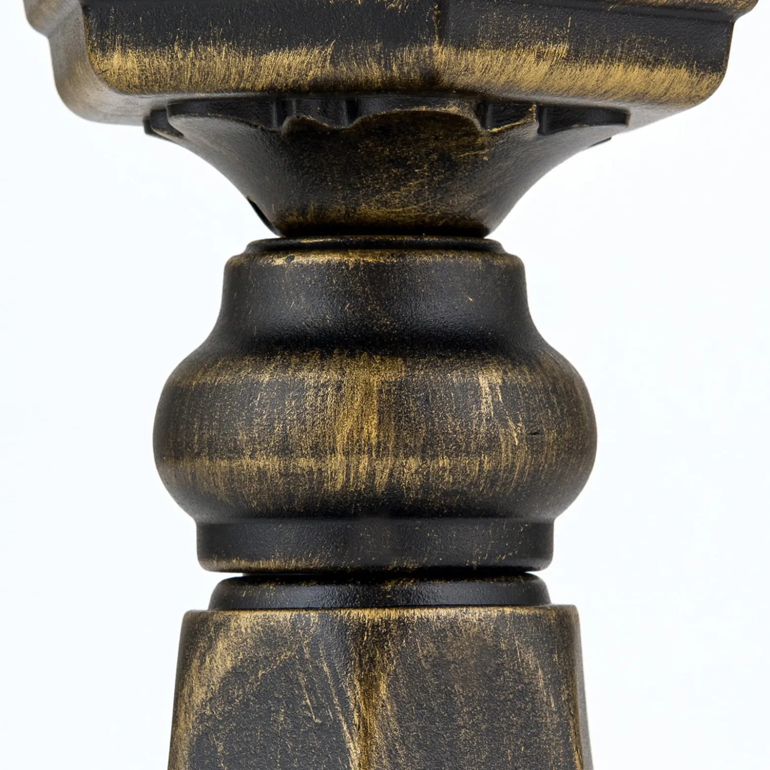 Sockelleuchte Puchberg in Schwarz-Gold