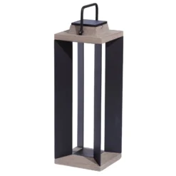 Solarlaterne Teckalu, Duratek/Alu schwarz, 65,5cm