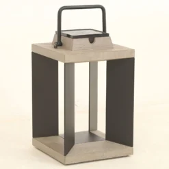 Solarlaterne Teckalu, Duratek/Alu schwarz, 36,5cm