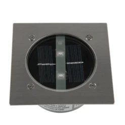 Solar-LED-Bodeneinbaustrahler Lugo, IP44, 10,5 x 10,5 cm